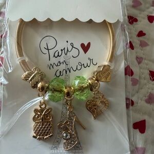 Gold Charm Bracelet / Green AccentsAll accessories on page 1 for $8 or 3 for $20